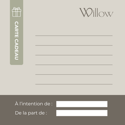 Willow-Geschenkkarte