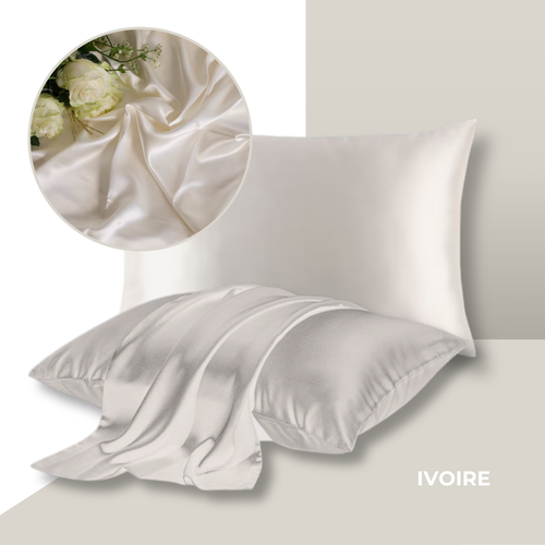 Taie d'oreiller 100% soie de mûrier